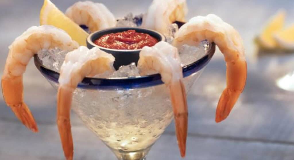 black tiger shrimp cocktail